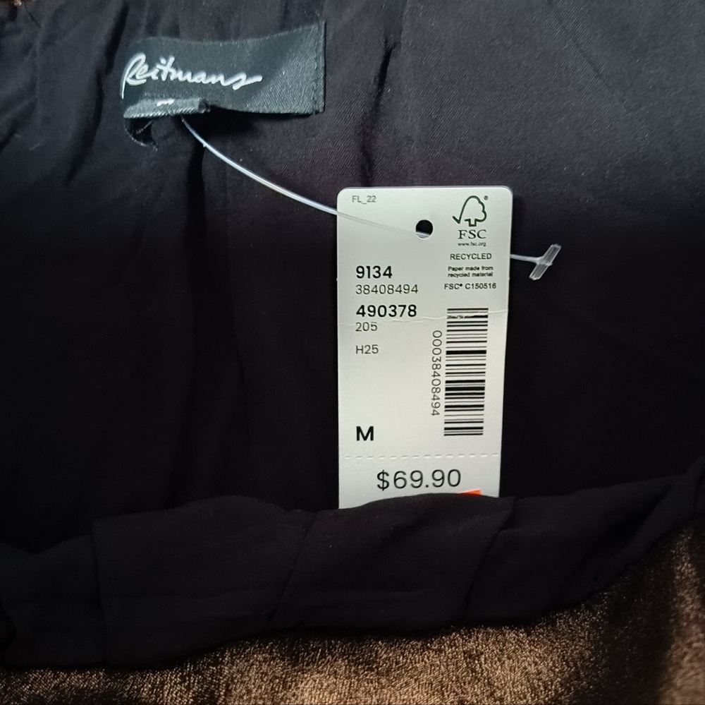 M🏵️Reitmans Chocolate Brown Pleated Midi Skirt - Picture 4 of 9